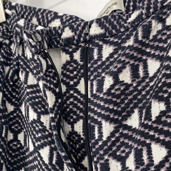 Reiss Nineteen Seventy One Goa High Tapered Pants Modern Lyocell Printed Multi S - Picture 5 of 13